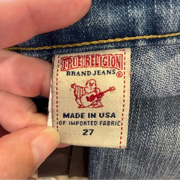 True Religion Joey Vintage Y2K Jeans with Whipstitch Back Pockets - Tall Inseam - Picture 5 of 5